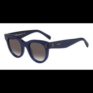 Celine Navy Round Sunglasses